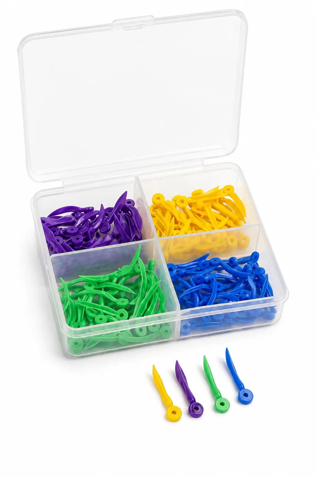 Plastic Wedges Assorted (100)